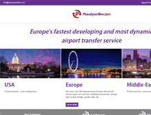 Tablet Screenshot of plusairportline.com